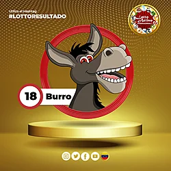 Lotto Activo RD Internacional — 18 BURRO