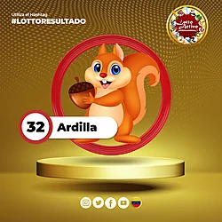 Lotto Activo RD Internacional — 32 ARDILLA